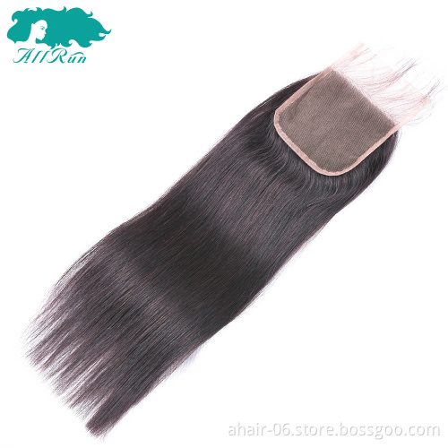 wholesale brazilian hair with closure kinky curly raw russian hair bulk lace closure 4*4